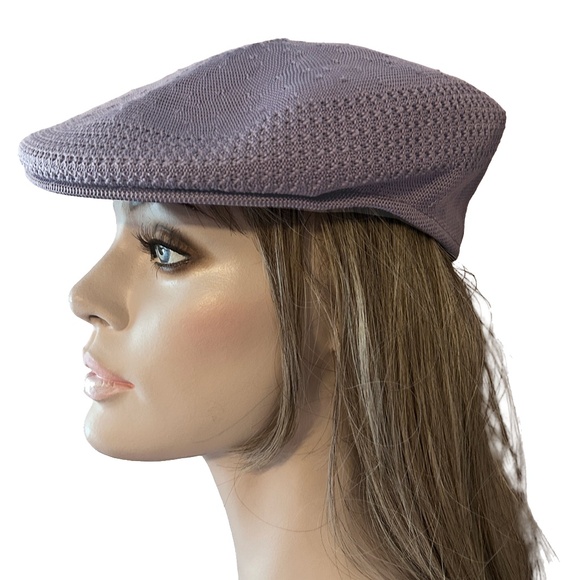 KANGOL Flat Cap Newsboy Hat Tropic 504 Ventair Lavender Born British Unisex NWOT - Picture 3 of 12
